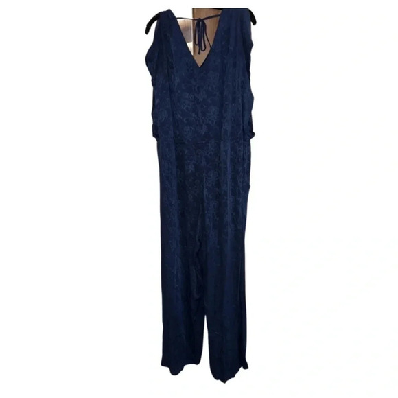 Ariat Blue Jumpsuit Sleevless VNeck Top Size Large - Picture 12 of 16